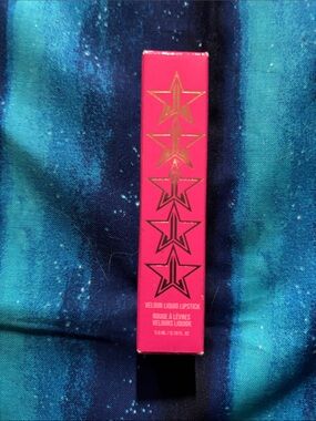Jeffree Star Velour Liquid Lipstick - Bright Pink with Gold Stars